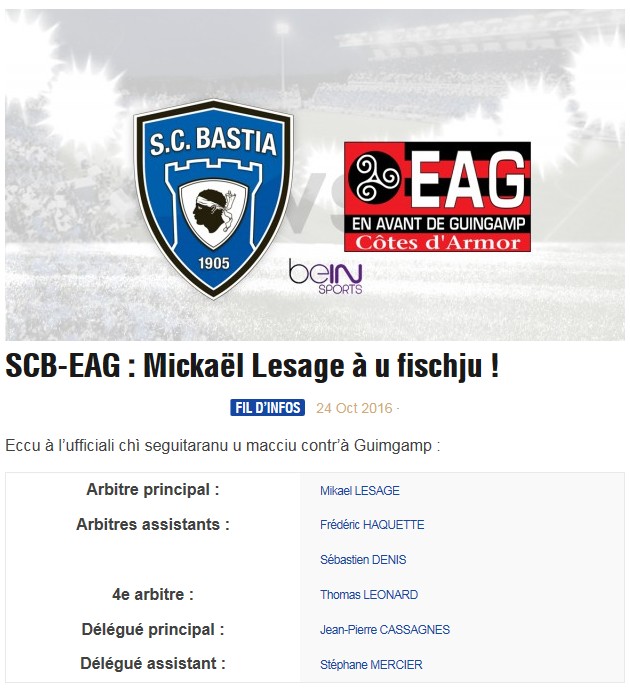 Avant match : Bastia - Guingamp S52