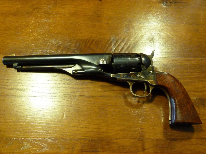 Centaure Colt 1860 Army barillet gravé P1100210