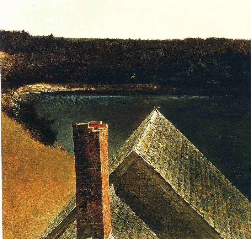F Les lieux, la maison Olson (Maine) Wyeth_54