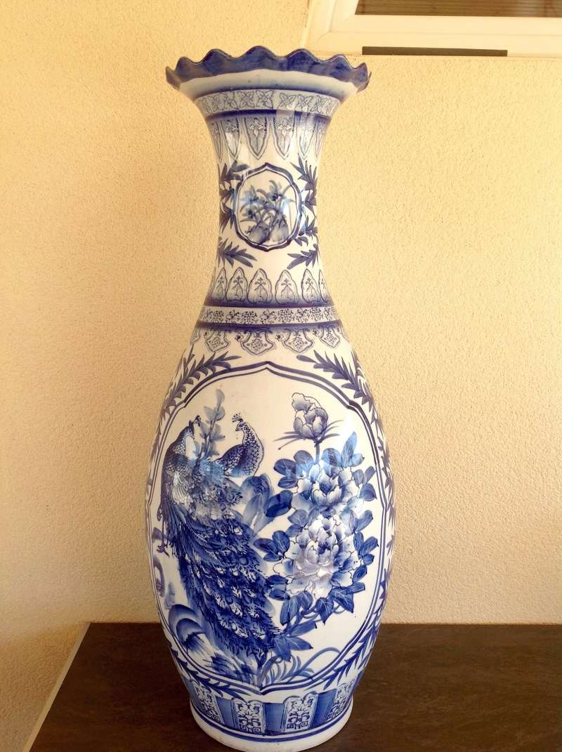 Grand vase vietnamien bleu Image25