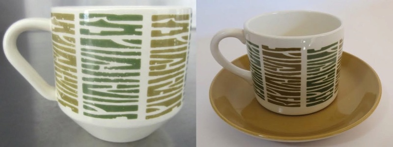 Patterns from 3012 cups reused on various coffee cans: Focus, Motif, Conifer (and Talahasse vs Candy Stripe) Motif10
