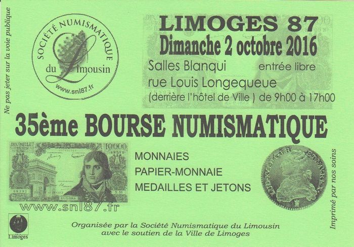 Bourse Numismatique à Limoges, 2 octobre 2016 Bourse11