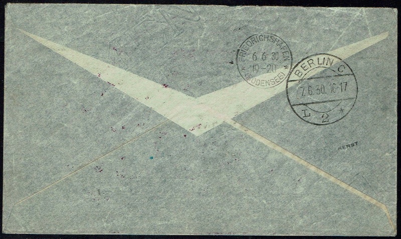 stempel - Südamerikafahrt 1930 (Rundfahrt-) Post nach Friedrichshafen" - Seite 6 61_b_b11