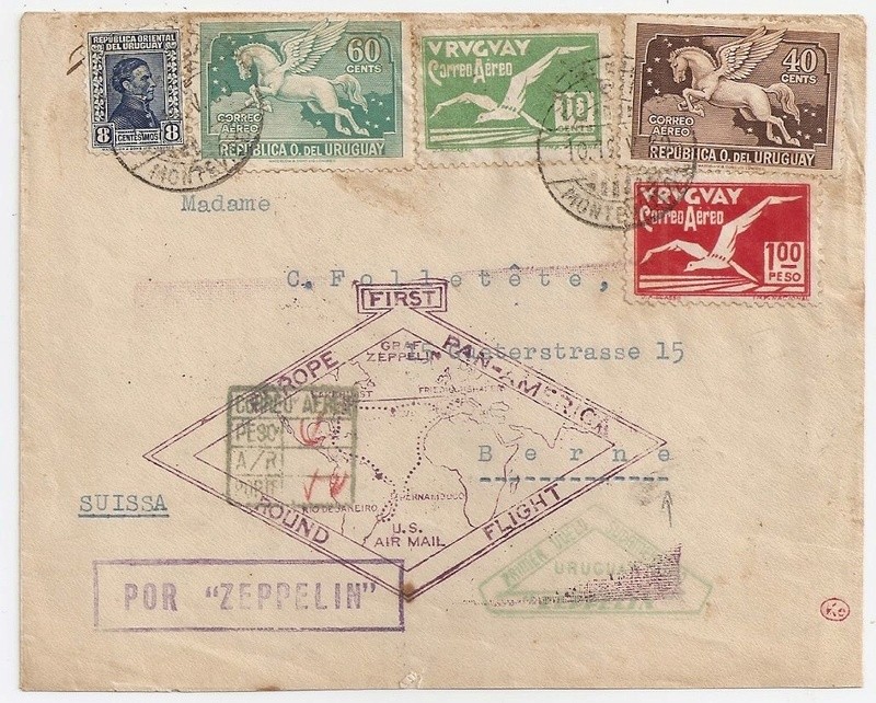 stempel - Südamerikafahrt 1930 (Rundfahrt-) Post nach Friedrichshafen" - Seite 6 _57-210