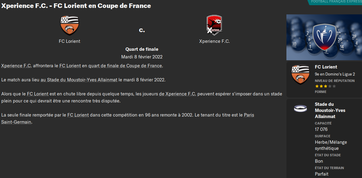 Coupe de France - saison 2021-2022 Quart10