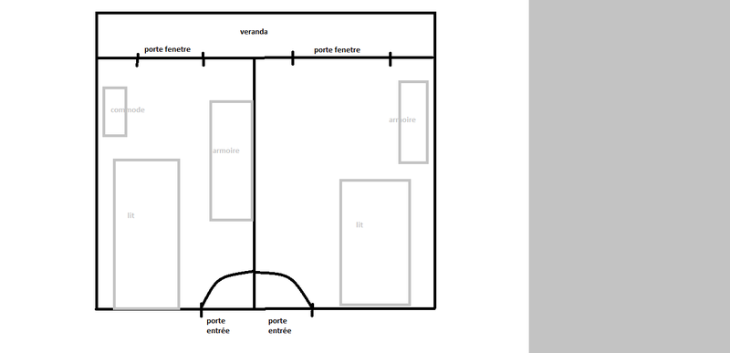 [sousou004] Chambre avec coin dressing Plan_c11