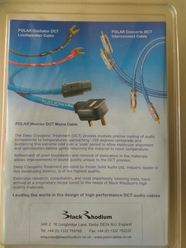 Black Rhodium Polar Scherzo DCT Digital Coaxial Cable Whatsa20