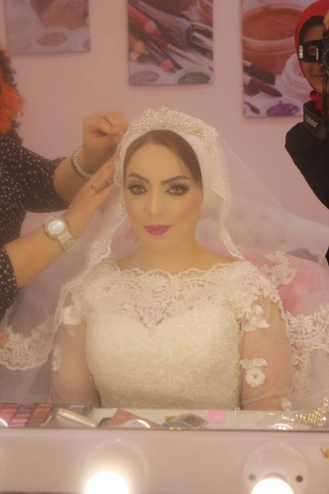 مكياج و لفات طرح للعروسة مع خبيرة التجميل المتميزة شيماء عبدالعزيز 2016 14330010