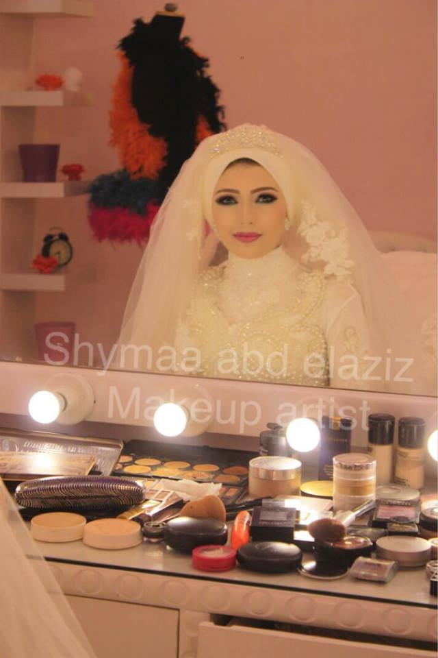 مكياج و لفات طرح للعروسة مع خبيرة التجميل المتميزة شيماء عبدالعزيز 2016 14344710