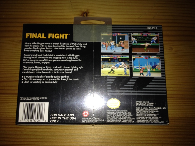 VDS Super Nes Final Fight Neuf/Blister 00710