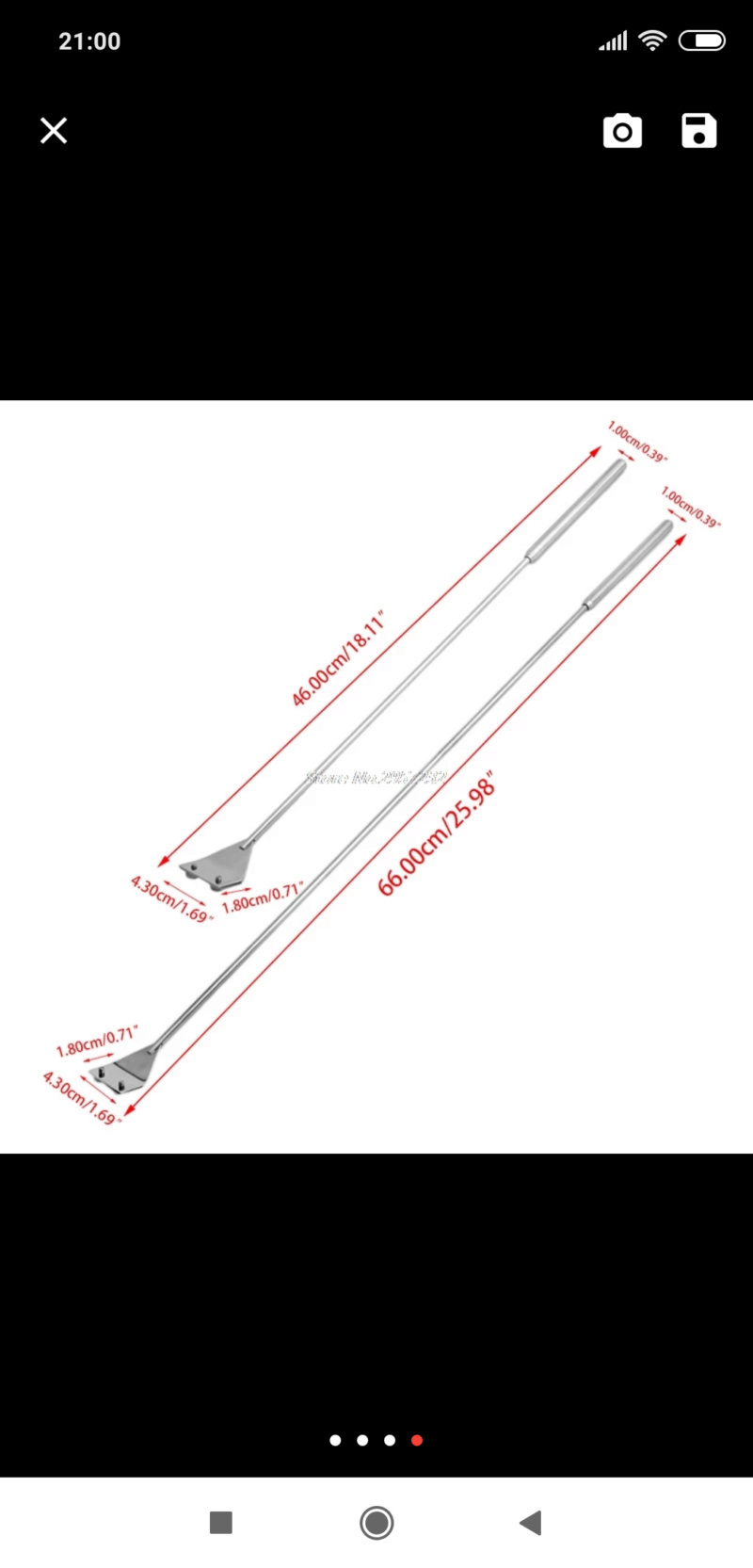 Grattoir pour vitre inox pas cher  Screen10