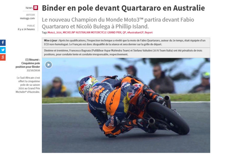 Dimanche 23 octobre - MotoGp - Grand Prix Motorcycle d'Australie - Phillip Island Captur44
