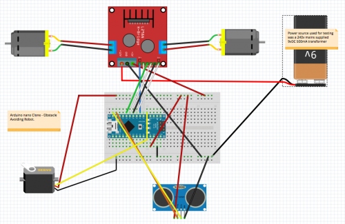 Costruire un robot con LM298N Obsrac10