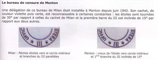 La censure italienne d’occupation en France avant l’invasion de la zone libre : MENTON ou MILAN 1008610