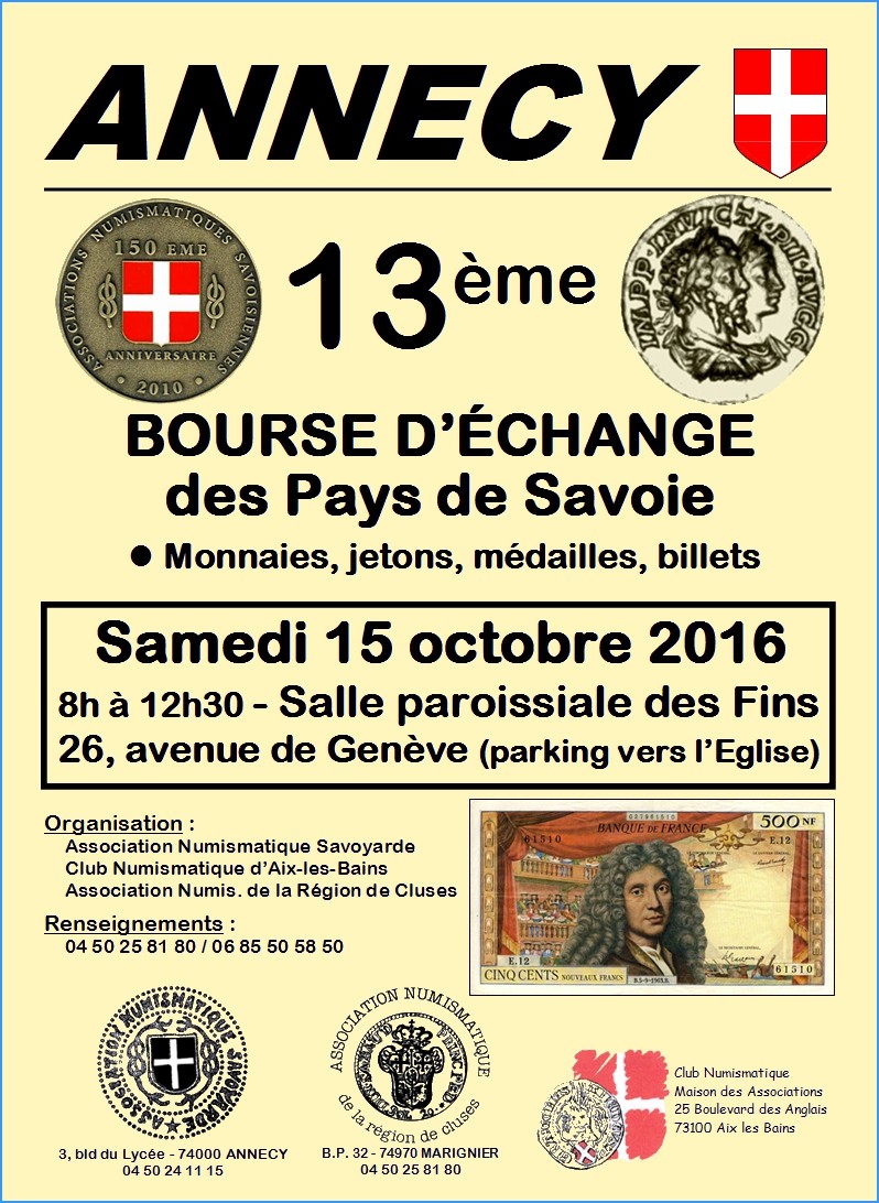 BOURSE D'ECHANGE DES PAYS DE SAVOIE SAMEDI 15 OCTOBRE 2016 Annecy14