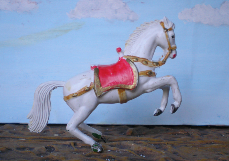 Cowboy zu Pferd mit Lasso - Umbau in der Figurengröße 7 cm 139j2b13