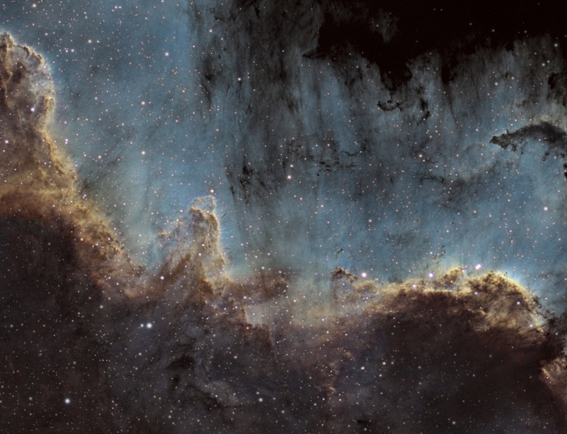Le mur dans NGC7000 SHO - Cygne Cygnus10