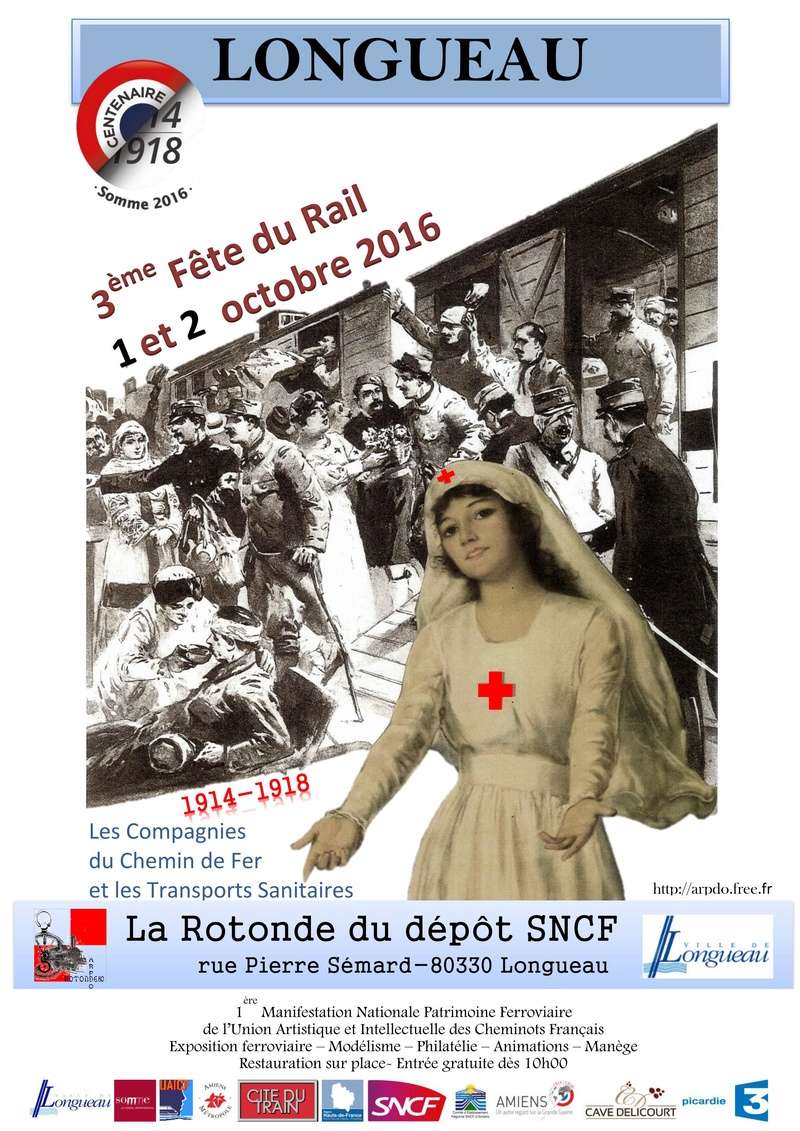 3ème fête du rail Longueau (80) 01 & 02 octobre 2016 Affich10