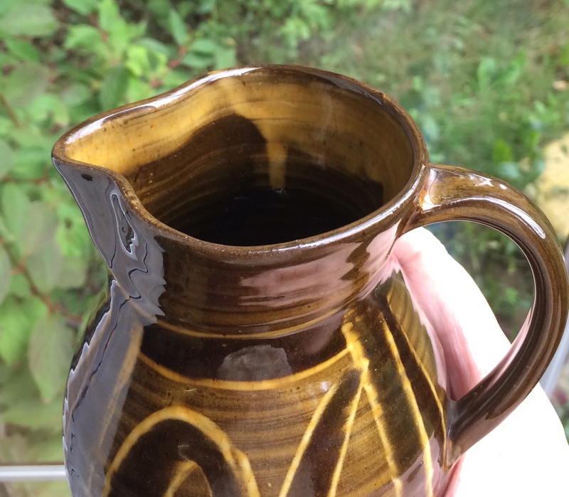 Slipware jug, EWB mark - Elizabeth Whitehouse, Boscastle  Image213