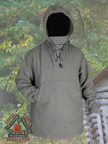 Wool Boreal Shirt - Anorak à partir d'une couverture en laine