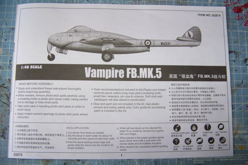 *1/48  De Havilland Vampire MKV       Trumpeter   100_1416