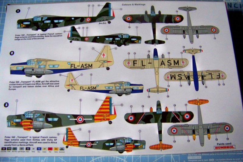1/72: Potez 540 T (AZ-Model/Heller ) Fil rouge 2019 *** Terminé en pg 5 100_5141