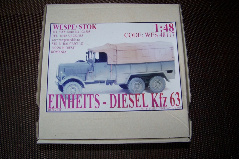 Ouvre boite : Einheits-Diesel KFZ 63 ( Wespe Model 1/48 ) 100_9273