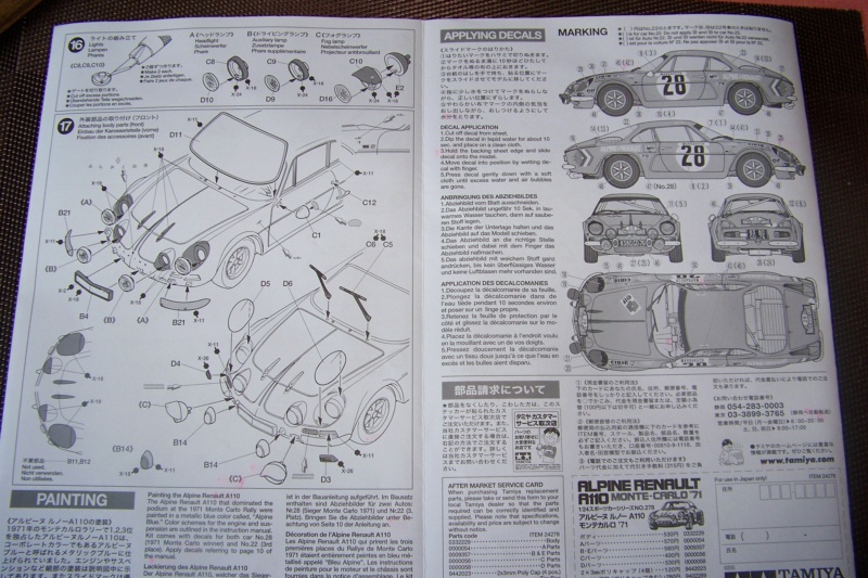 *  1/24     Alpine A110 TDF 1972     Tamiya  100_9963