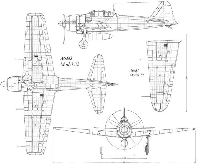 1/48 A6M3 Reisen type 32 Hamp ( ZERO)  Hasegawa Fini - Page 2 A6m3_m10