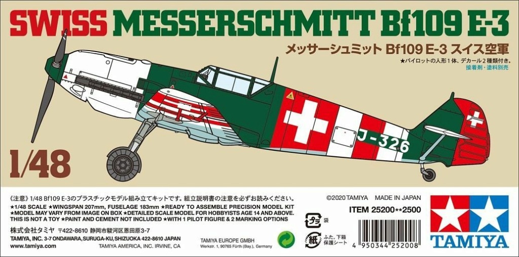 1/48 Bf.109E-3 Flugwaffe septembre 1944 ( Tamiya 1/48) Tam25210