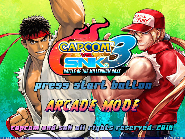 CAPCOM VS SNK 3  HD - releasing 2016 - new concept 137