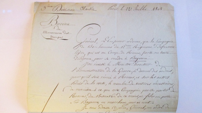 lettre général Clarke Premier Empire du 12 juillet 1808 Img_6125