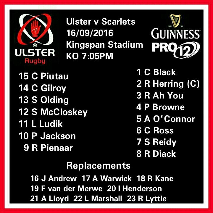 PRO12 - ULSTER v SCARLETS Ulster10