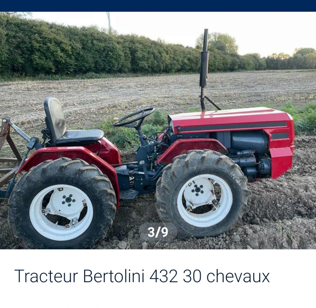 Tracteur articulé Bertolini 432 Bertol10