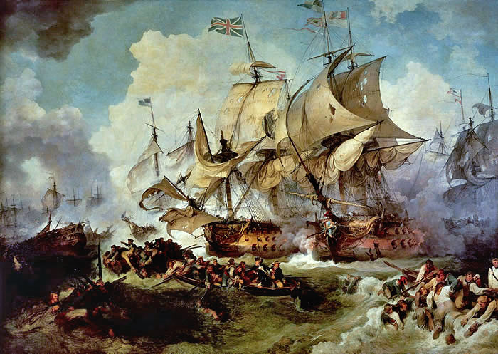 Indépendance des Etats-Unis d'Amérique, les combats sur mer illustrés par Auguste-Louis de Rossel Louthe10