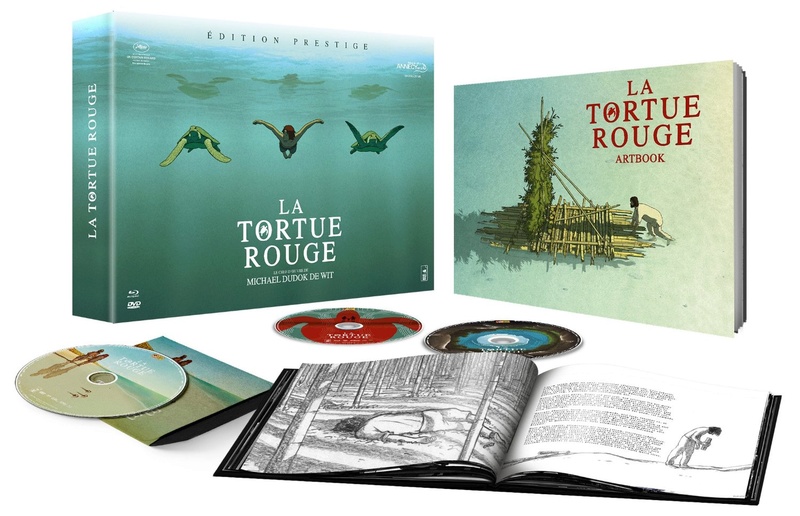 La Tortue rouge [Coffret Prestige - Blu-ray + DVD + Art Book + CD bande original 81nhot10