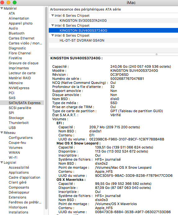 Dell Optiplex 790 macOS High Siera / (Fonctionne 10.6 A 10.13) Captur98