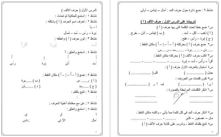 اقوي مذكرة  فى اللغة العربية للصف الأول الابتدائى ترم أول 2019 .. من سلسلة الممتاز