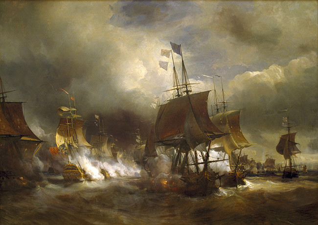 Indépendance - Indépendance des Etats-Unis d'Amérique, les combats sur mer illustrés par Auguste-Louis de Rossel Batail10