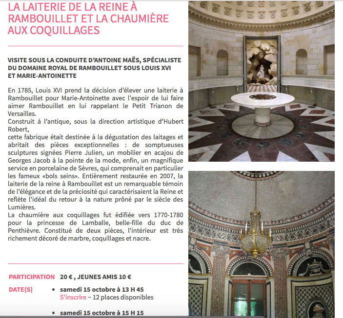 Programme des activités de L'Association des amis de Versailles Captur31