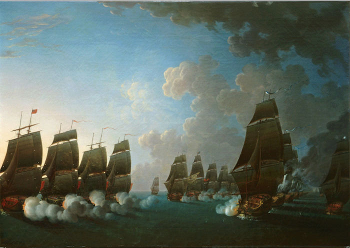 Indépendance - Indépendance des Etats-Unis d'Amérique, les combats sur mer illustrés par Auguste-Louis de Rossel Captur94