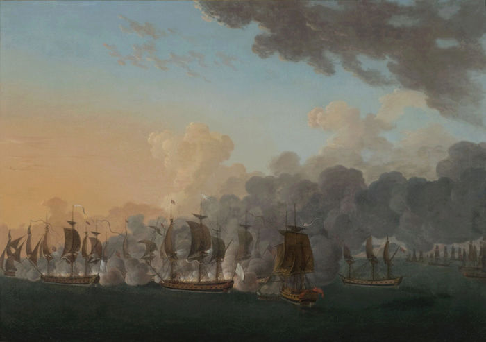 Indépendance - Indépendance des Etats-Unis d'Amérique, les combats sur mer illustrés par Auguste-Louis de Rossel Captur95