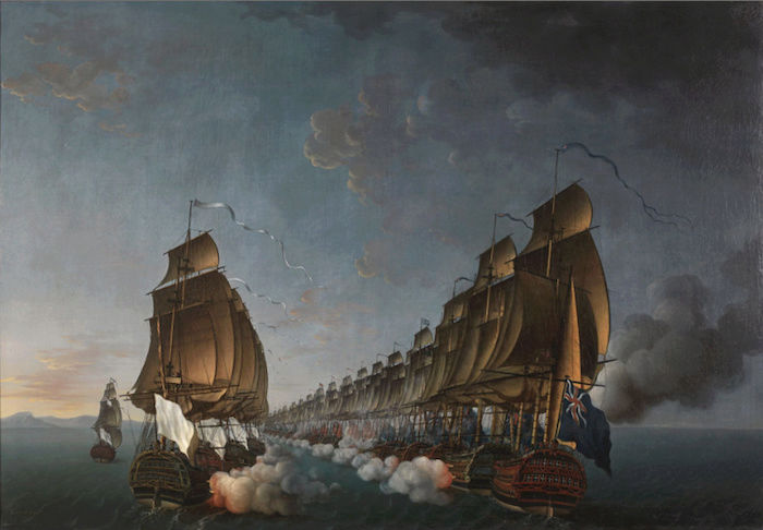 Indépendance - Indépendance des Etats-Unis d'Amérique, les combats sur mer illustrés par Auguste-Louis de Rossel Captur97