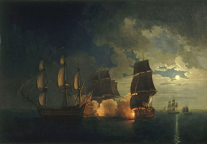 Indépendance - Indépendance des Etats-Unis d'Amérique, les combats sur mer illustrés par Auguste-Louis de Rossel Captur99