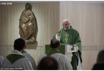  " Attention au mauvais levain, l'hypocrisie "  met en garde le Pape Homyli10