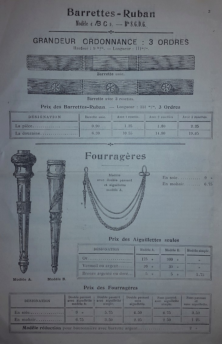 Barrettes et ruban Décembre 1916 20161016