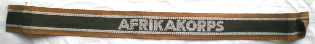 Bandes de bras sous-officier Feldgendarmerie / Afrikakorps. Authentification. P4232716