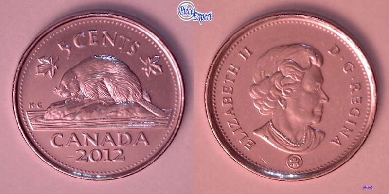 2012 - Éclat de Coin 1er A de Canada 5_cent12