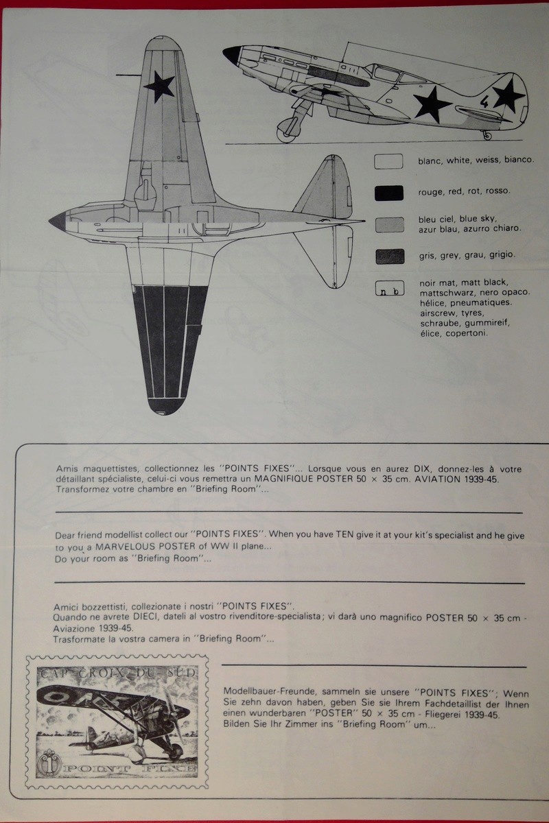 [CAP CROIX DU SUD] MIKOYAN-GOUREVICH MiG 3 1/72ème Réf 1 Notice Cap_cr13