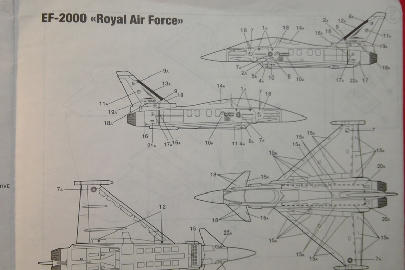 [ITALERI] EUROFIGHTER EF 2000 TYPHOON 1/48ème Réf 862 Notice Italer36